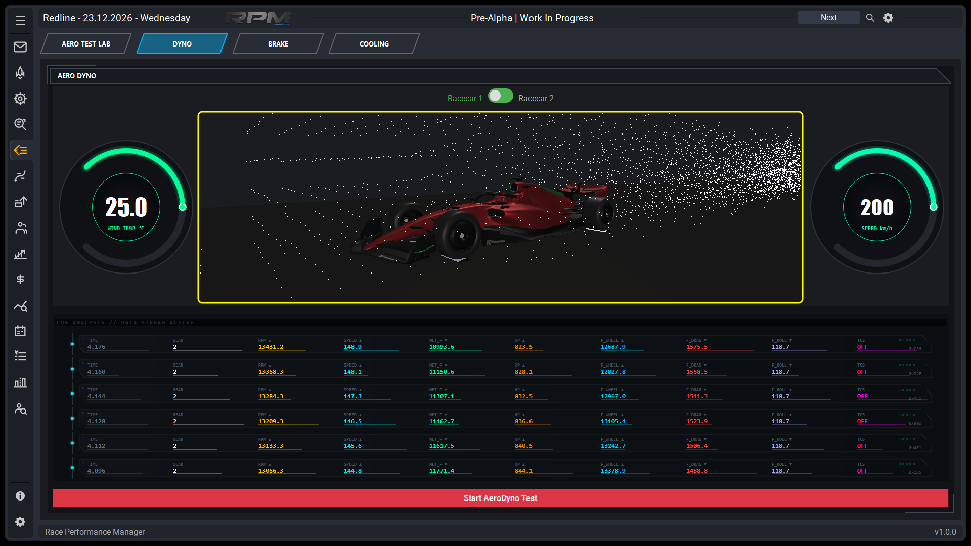 Race Performance Manager Screenshot